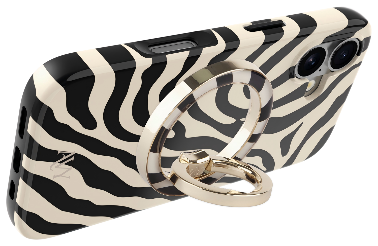 AVY Stand MagSafe Ring Stand / Vinger Houder Serengeti Zebra afbeelding 5