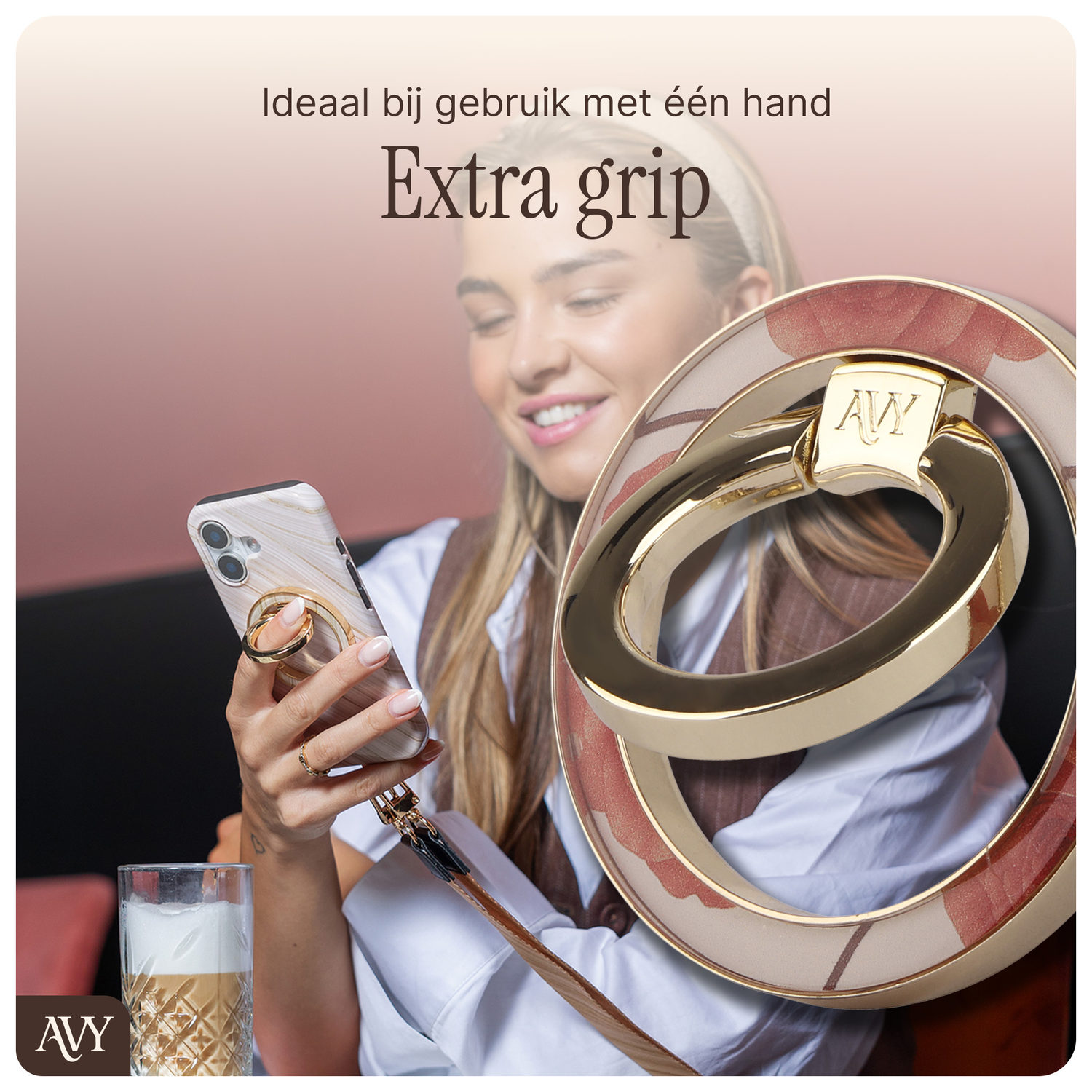 AVY Stand MagSafe Ring Stand / Vinger Houder Botanique Roses afbeelding 2