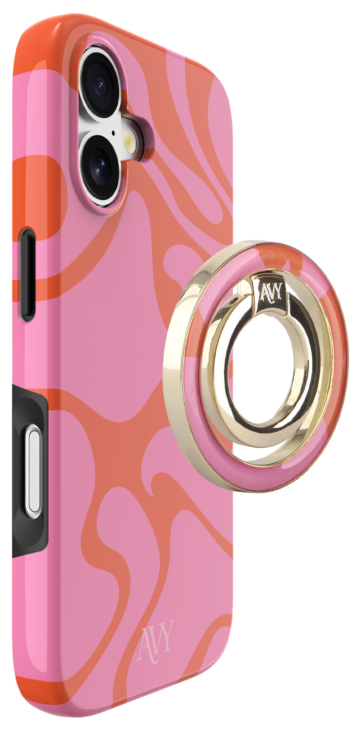 AVY Stand MagSafe Ring Stand / Vinger Houder Rosé Twist afbeelding 5