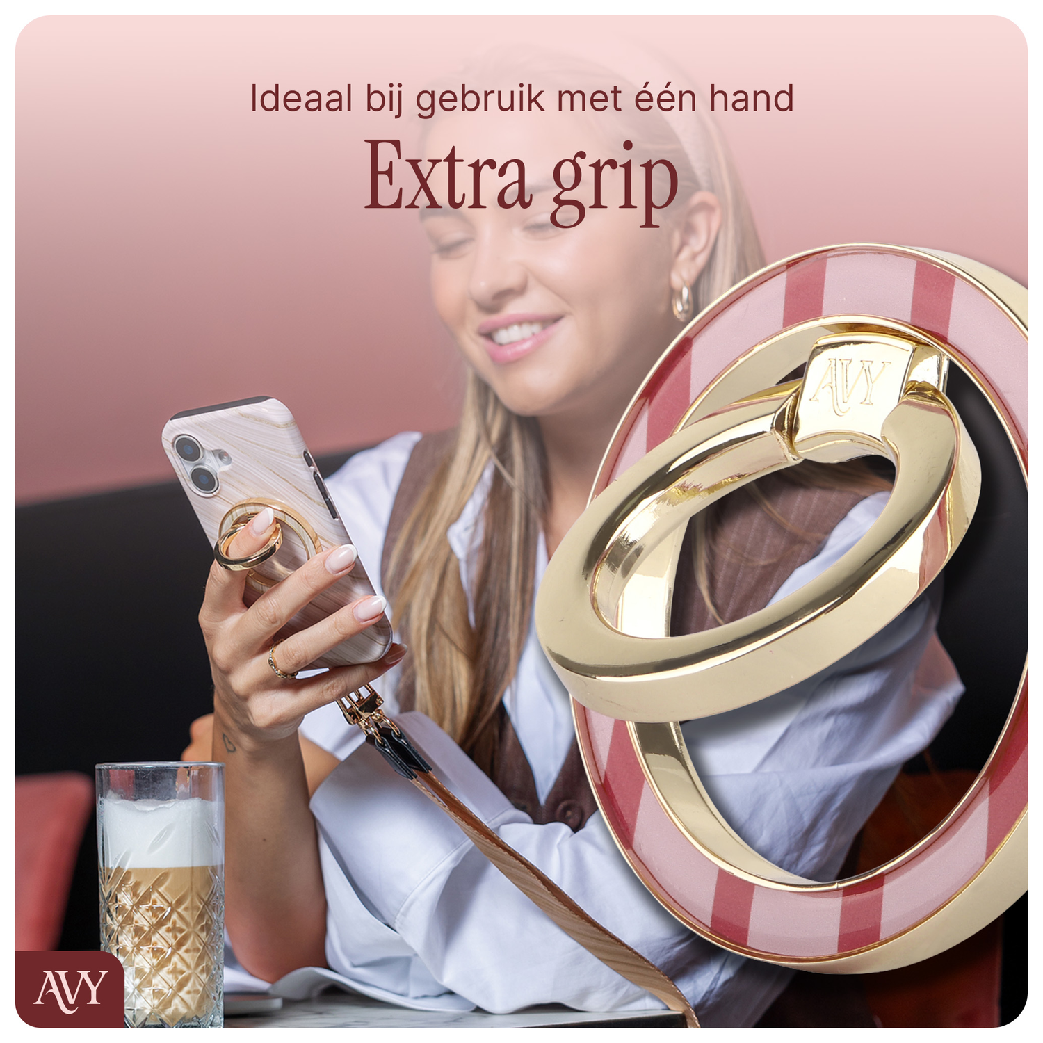 AVY Stand MagSafe Ring Stand / Vinger Houder Linea Sol afbeelding 2