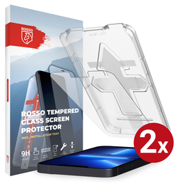 Rosso Apple iPhone 13 Pro Max Tempered Glass met Installatietray (2-pack) afbeelding