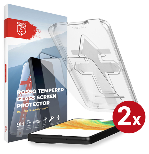 Rosso Samsung Galaxy A33 Tempered Glass met Installatietray (2-Pack) afbeelding 1