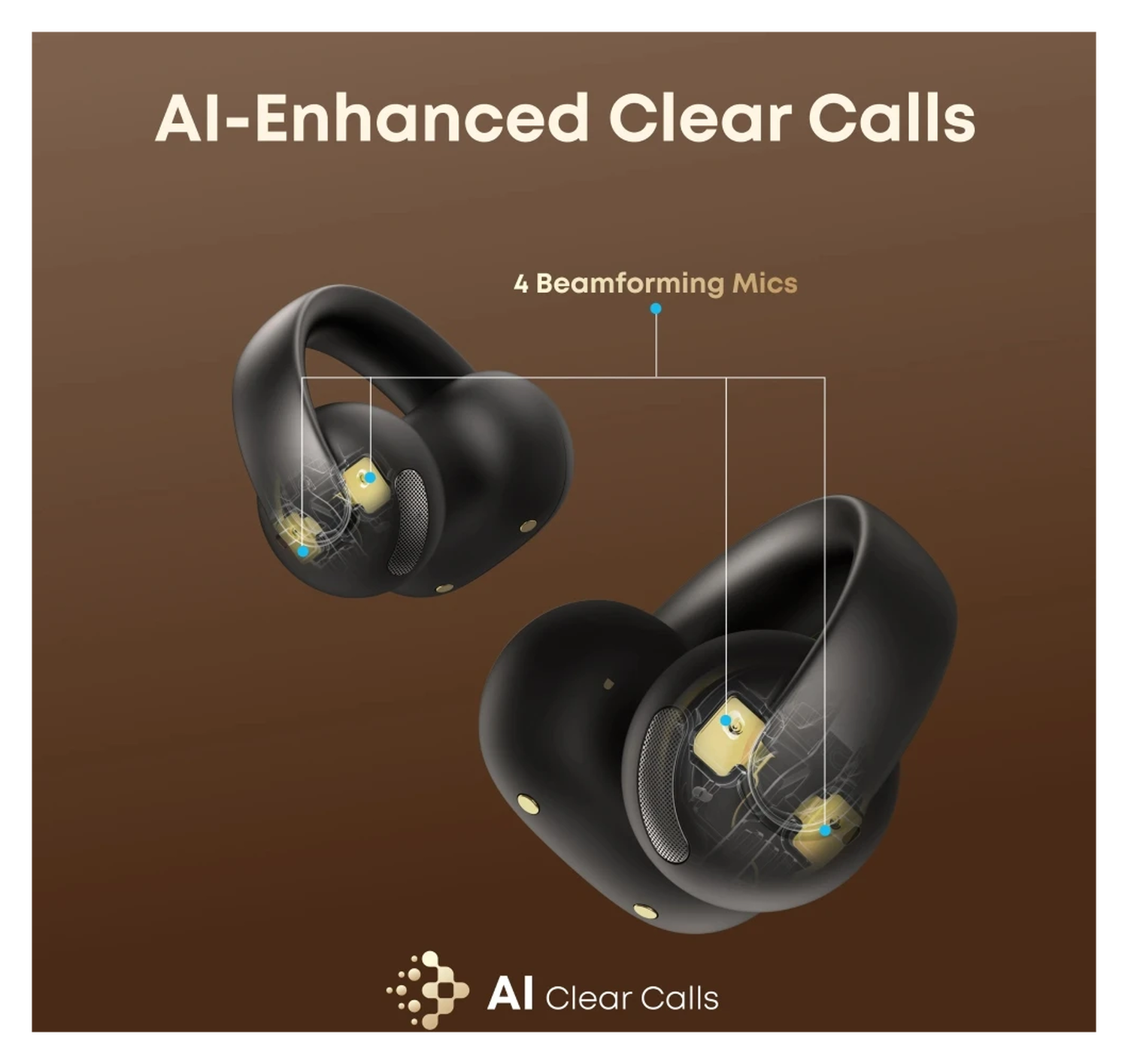 Anker Soundcore Aeroclip Open-Ear Oordopjes True Wireless Bluetooth Zwart afbeelding 6