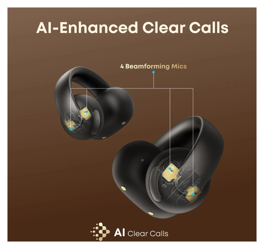 Anker Soundcore Aeroclip Open-Ear Oordopjes True Wireless Bluetooth Zwart afbeelding 6