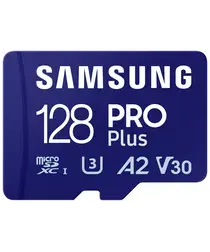 Samsung PRO Plus MicroSDXC Geheugenkaart 180MB/s met Adapter 128GB Blauw afbeelding