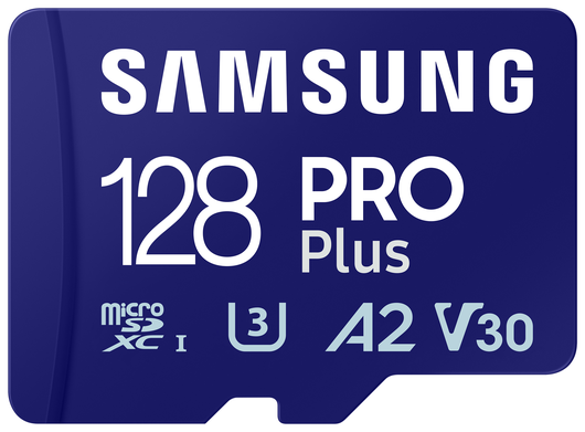 Samsung PRO Plus MicroSDXC Geheugenkaart 180MB/s met Adapter 128GB Blauw afbeelding 1