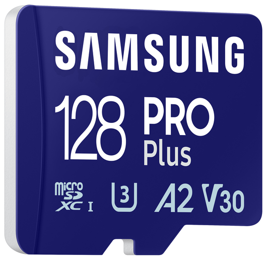 Samsung PRO Plus MicroSDXC Geheugenkaart 180MB/s met Adapter 128GB Blauw afbeelding 3