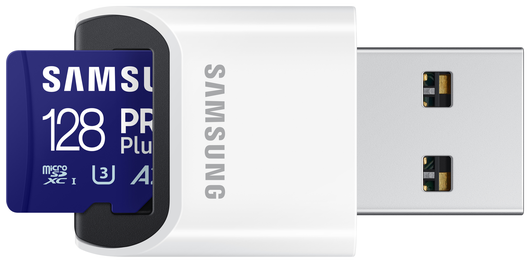 Samsung PRO Plus MicroSDXC Geheugenkaart 180MB/s met Adapter 128GB Blauw afbeelding 4