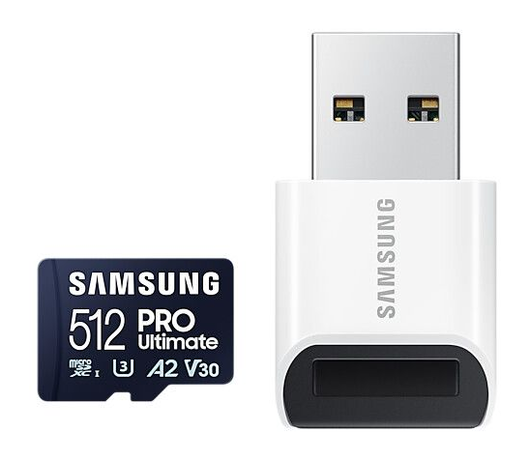 Samsung PRO Ultimate MicroSDXC Geheugenkaart 200MB/s met Adapter 512GB Blauw afbeelding 2