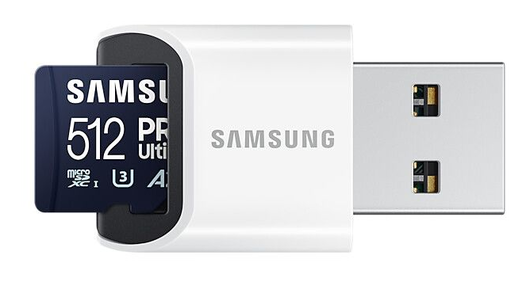 Samsung PRO Ultimate MicroSDXC Geheugenkaart 200MB/s met Adapter 512GB Blauw afbeelding 4