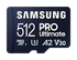 Samsung PRO Ultimate MicroSDXC Geheugenkaart 200MB/s met Adapter 512GB Blauw
