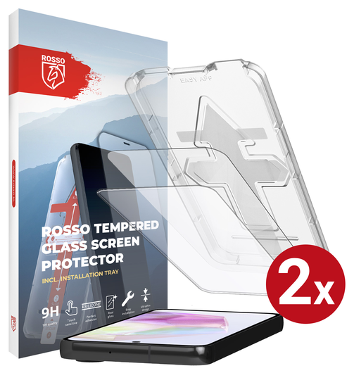 Rosso Samsung Galaxy A35 Tempered Glass met Installatietray (2-Pack) afbeelding 1