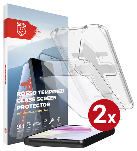 Rosso Samsung Galaxy A35 Tempered Glass met Installatietray (2-Pack) afbeelding 12