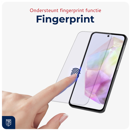 Rosso Samsung Galaxy A35 Tempered Glass met Installatietray (2-Pack) afbeelding 4