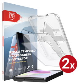 Rosso Samsung Galaxy A35 Tempered Glass met Installatietray (2-Pack)