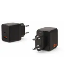 UAG SRGE 30W GaN Power Adapter USB-C/USB-A Snellader Zwart afbeelding
