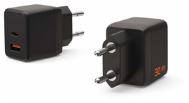 UAG SRGE 30W GaN Power Adapter USB-C/USB-A Snellader Zwart