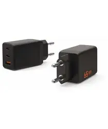 UAG SRGE 65W GaN Power Adapter 3-Poorts USB-C/USB-A Snellader Zwart afbeelding