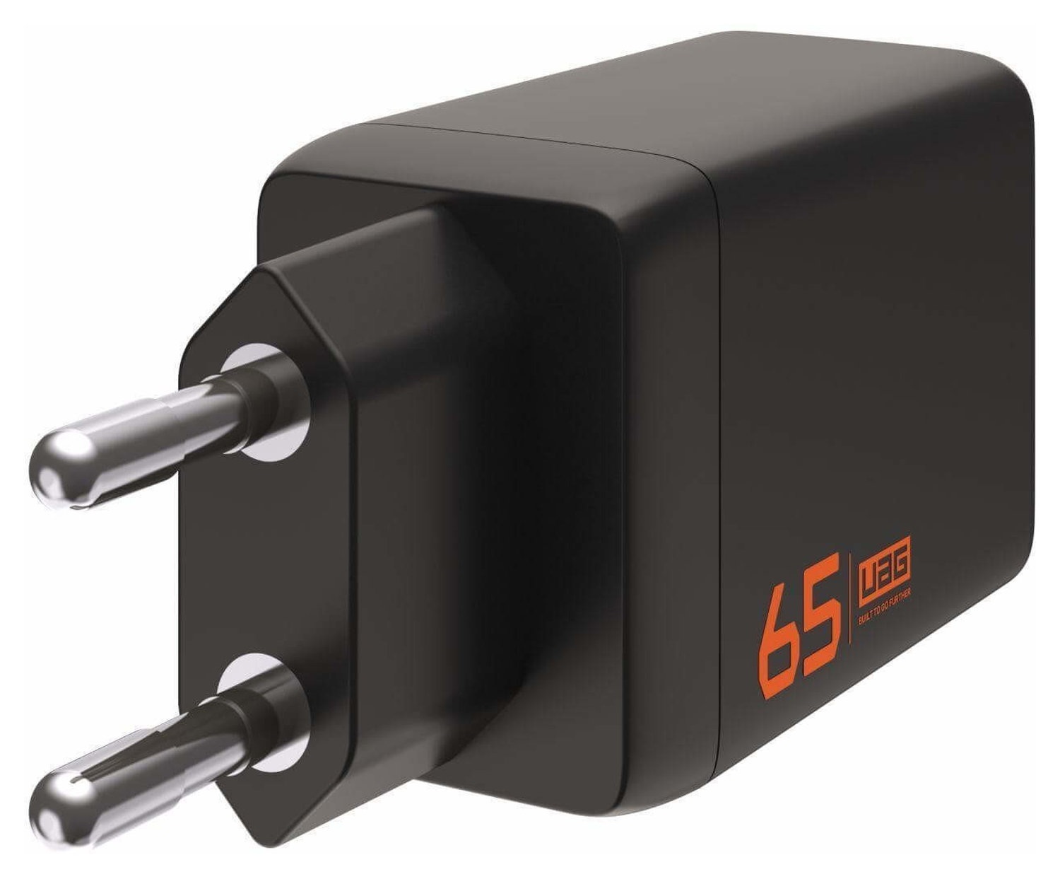 UAG SRGE 65W GaN Power Adapter 3-Poorts USB-C/USB-A Snellader Zwart afbeelding 3