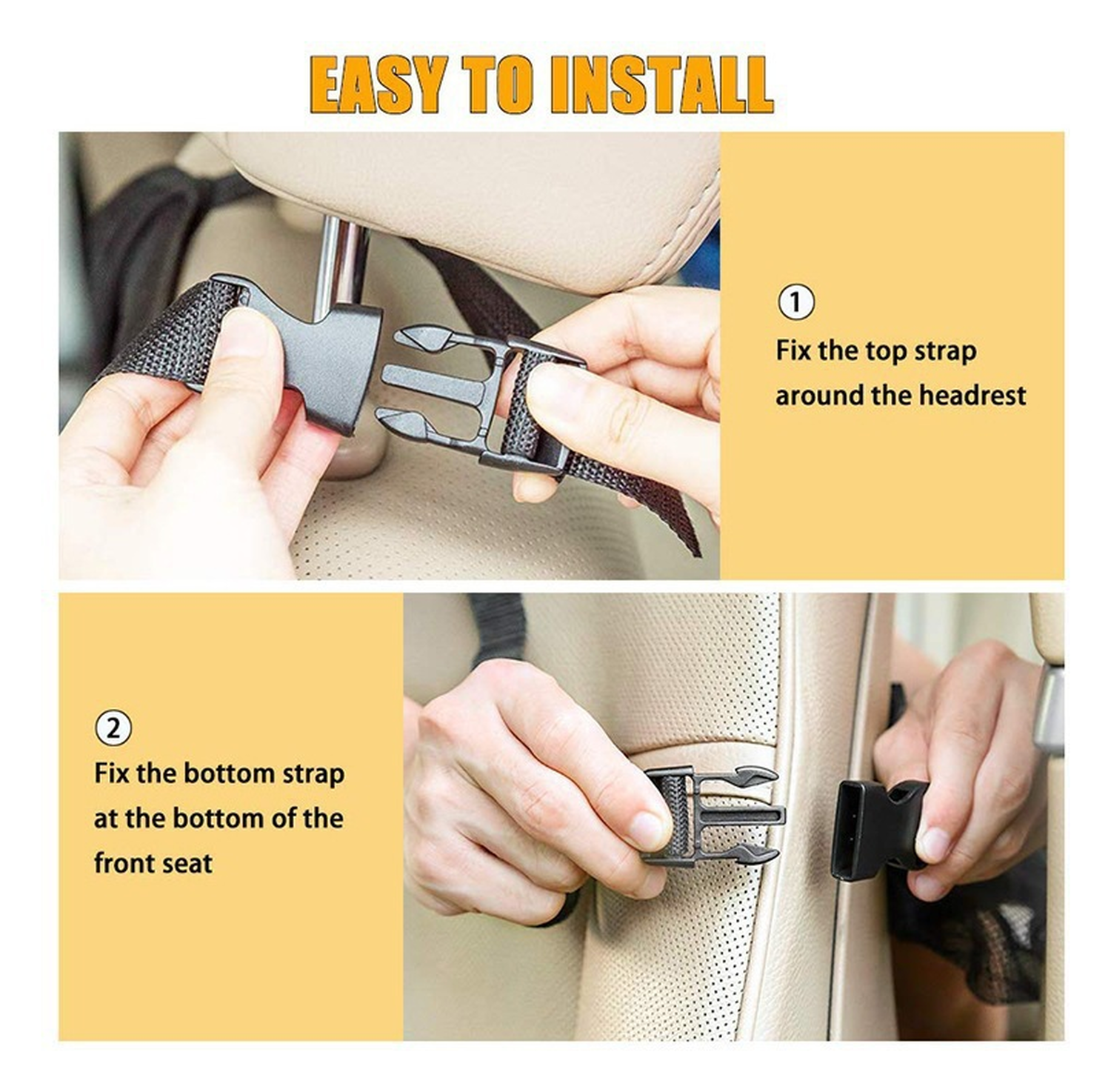 Autostoel Organizer Tas met Opbergvakken en Tablet / iPad Houder (2-Pack) afbeelding 5