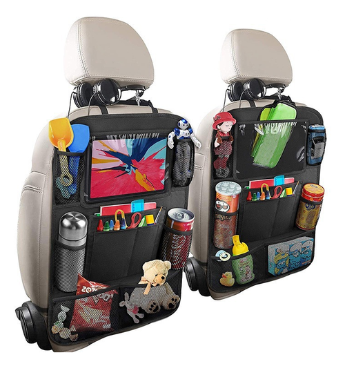 Autostoel Organizer Tas met Opbergvakken en Tablet / iPad Houder (2-Pack) afbeelding 1