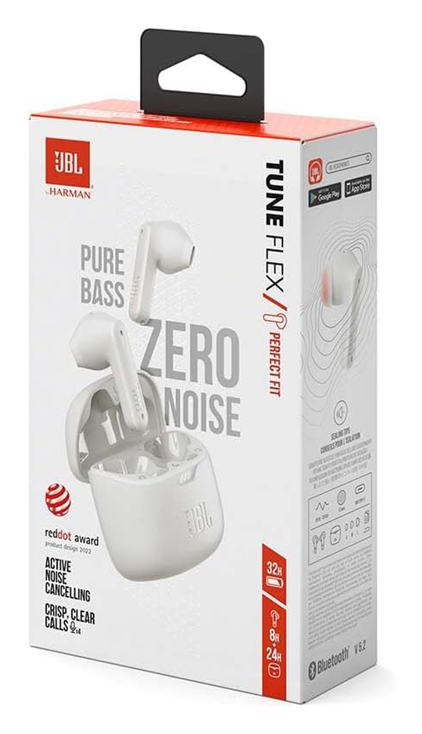 JBL Tune Flex Draadloze Oordopjes Active Noise Cancelling Wit afbeelding 7