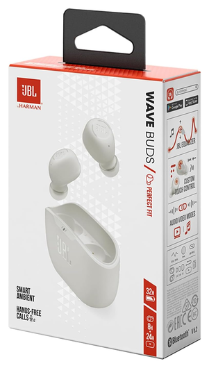 JBL Wave Buds Draadloze Oordopjes Wit afbeelding 7