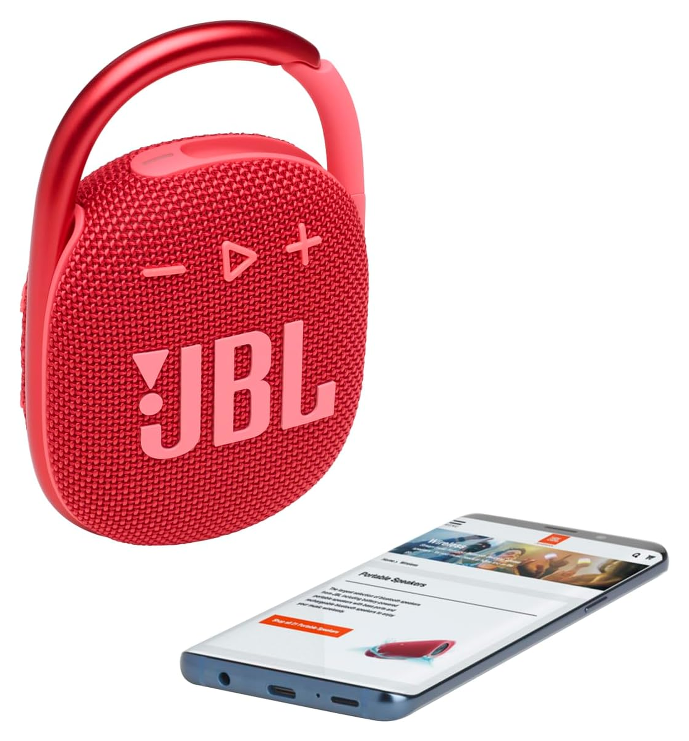 JBL Clip 4 Bluetooth Speaker Rood afbeelding 7