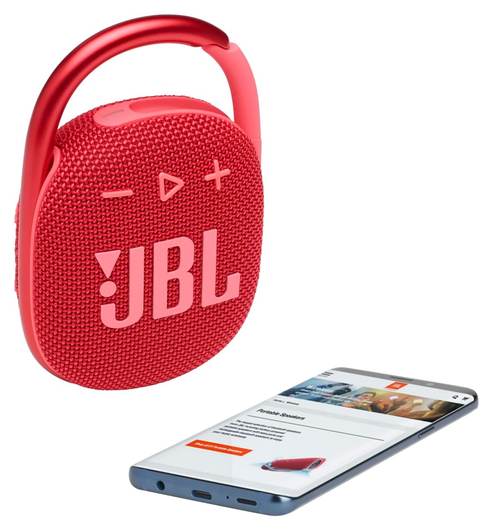 JBL Clip 4 Bluetooth Speaker Rood afbeelding 7