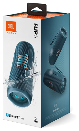 JBL Flip 6 Draadloze Bluetooth Speaker Blauw afbeelding 9