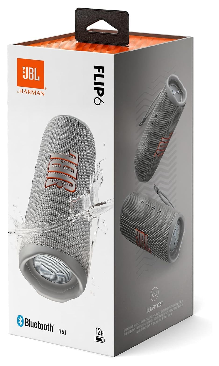 JBL Flip 6 Draadloze Bluetooth Speaker Grijs afbeelding 10