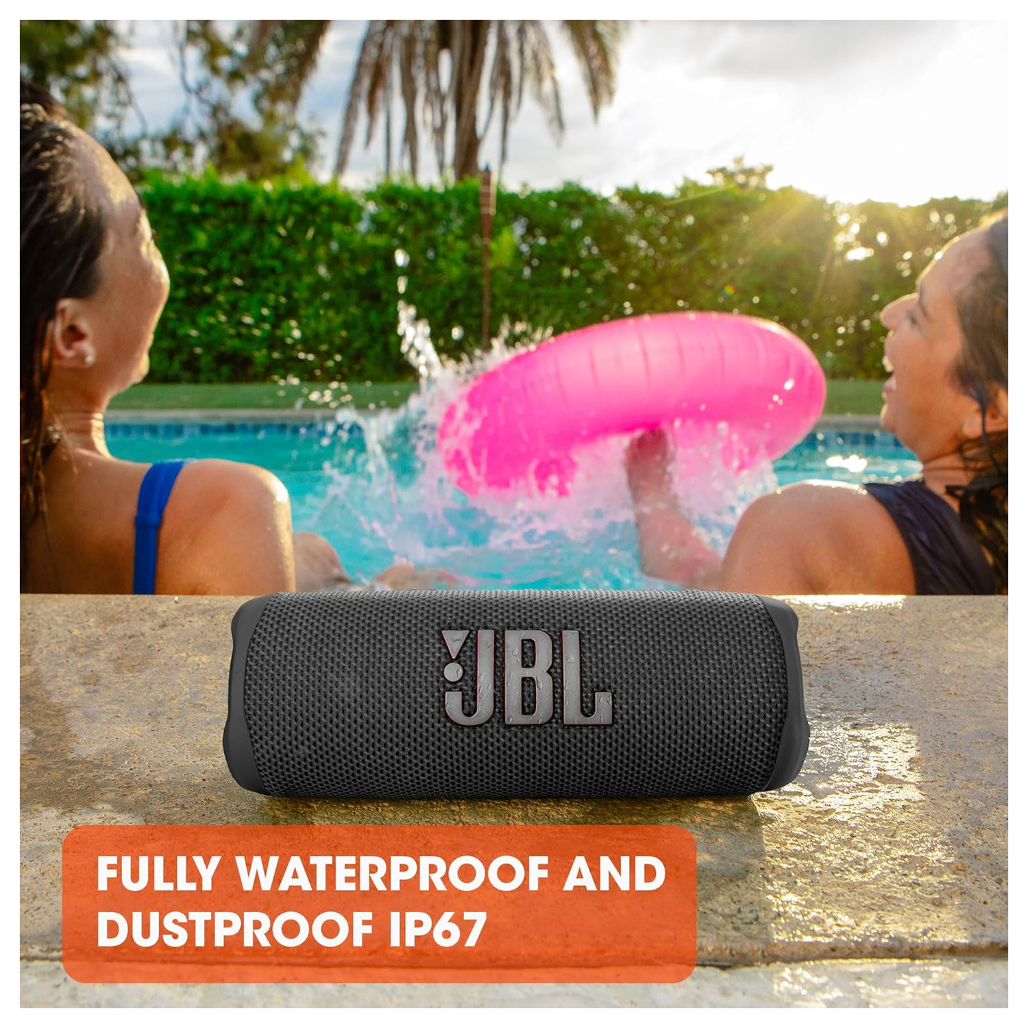 JBL Flip 6 Draadloze Bluetooth Speaker Grijs afbeelding 5