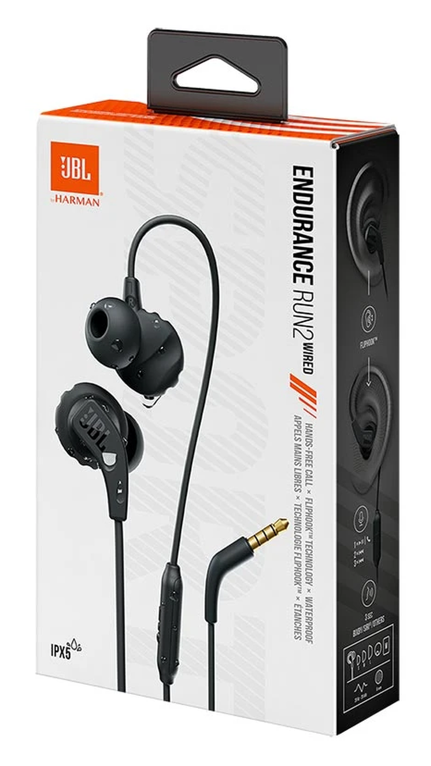 JBL Endurance Run 2 Sport In-Ear Oordopjes met 3.5mm Jack Aansluiting Zwart afbeelding 8