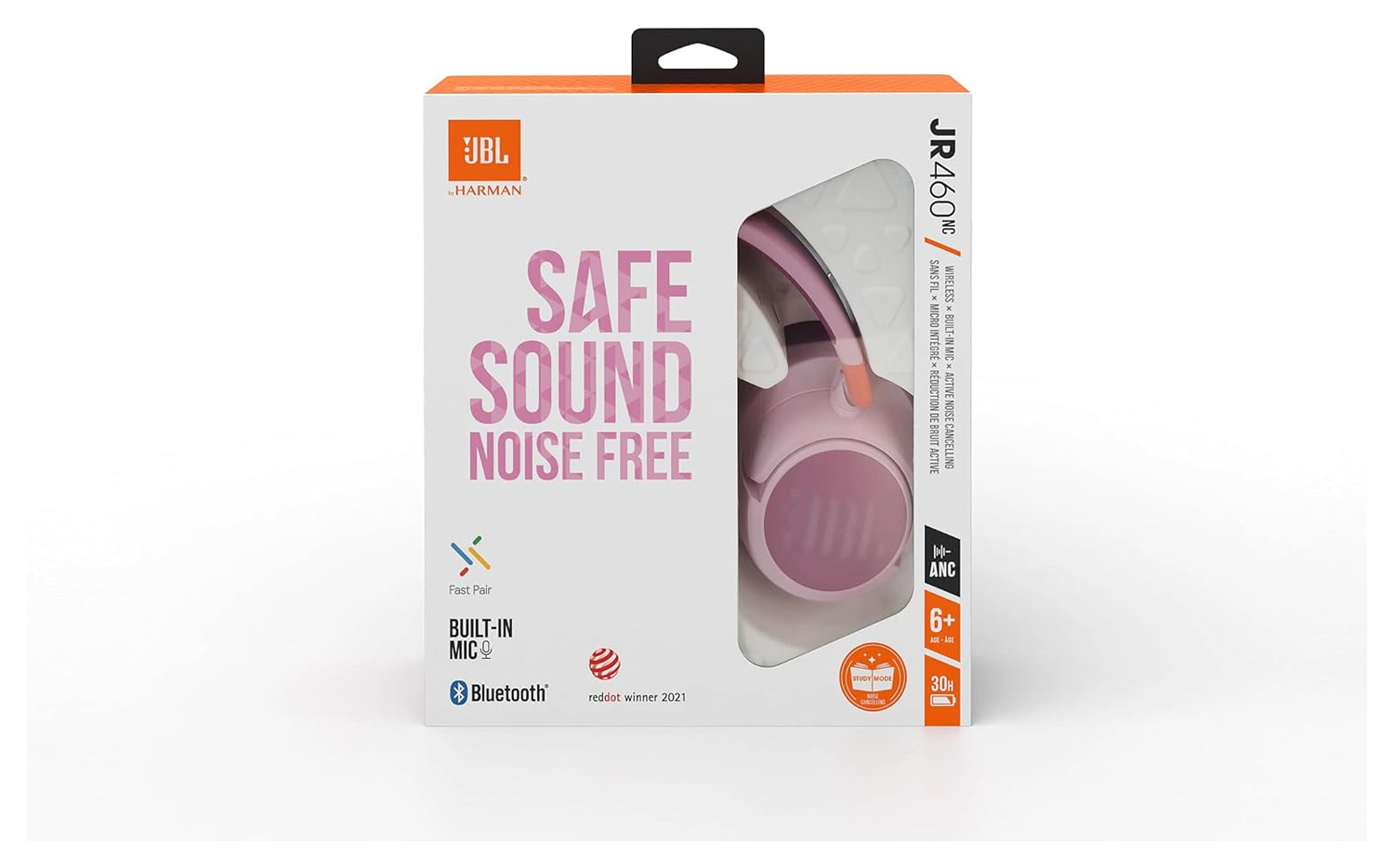 JBL 460 NC Draadloze Kinderkoptelefoon met Noise Cancelling Roze afbeelding 10