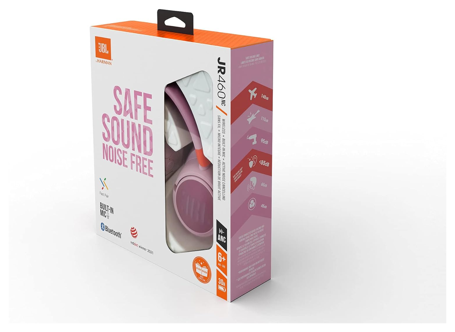 JBL 460 NC Draadloze Kinderkoptelefoon met Noise Cancelling Roze afbeelding 11