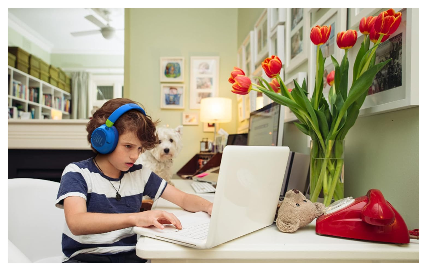 JBL 460 NC Draadloze Kinderkoptelefoon met Noise Cancelling Roze afbeelding 3