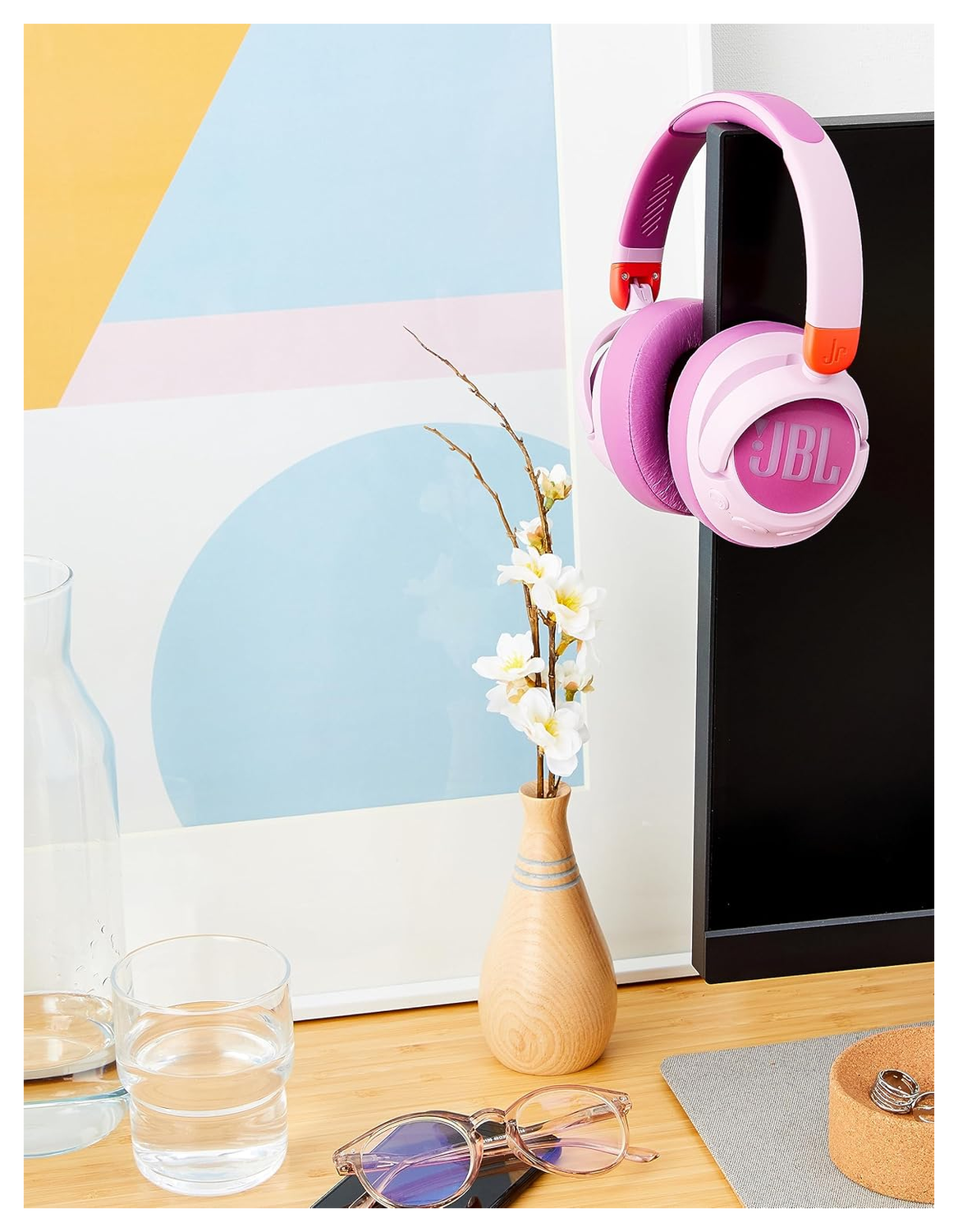 JBL 460 NC Draadloze Kinderkoptelefoon met Noise Cancelling Roze afbeelding 5