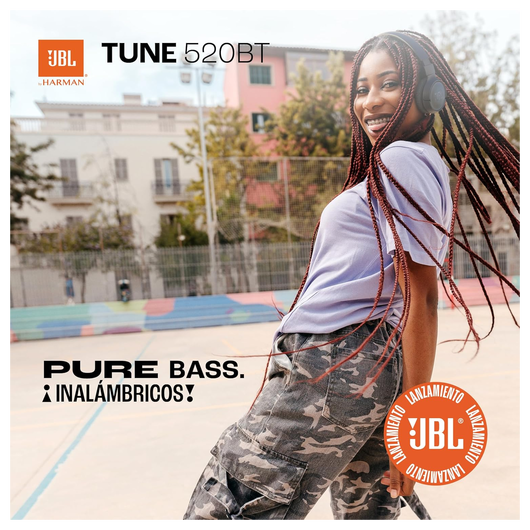 JBL Tune 520 Draadloze Koptelefoon Zwart afbeelding 4