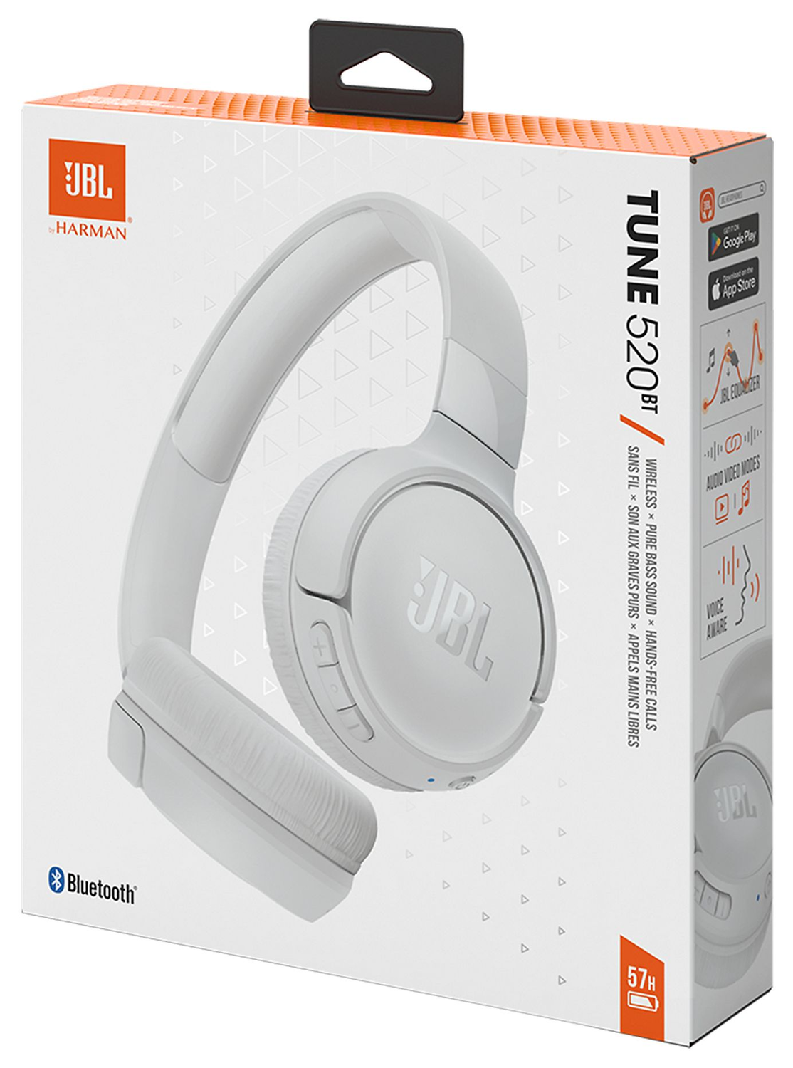 JBL Tune 520BT Draadloze Koptelefoon Wit afbeelding 10