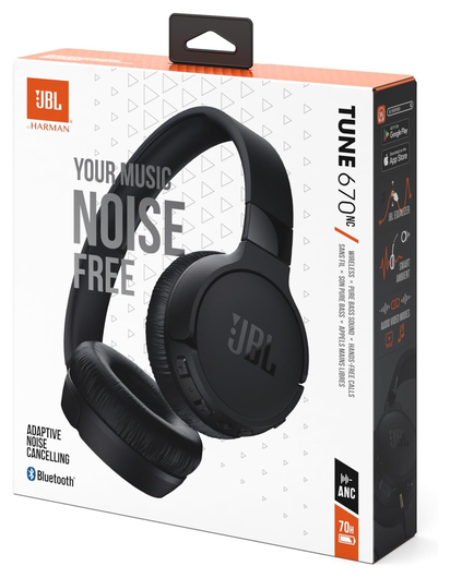 JBL Tune 670NC Draadloze Koptelefoon met Noise Cancelling Zwart afbeelding 9