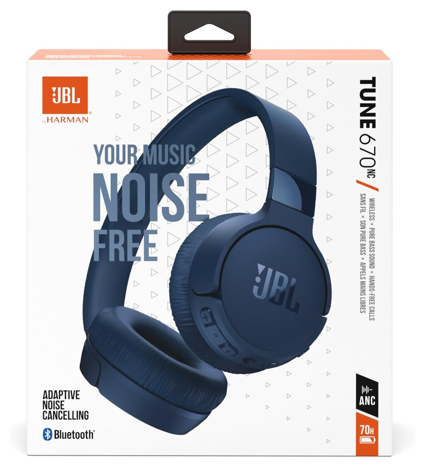 JBL Tune 670NC Draadloze Koptelefoon met Noise Cancelling Blauw afbeelding 11