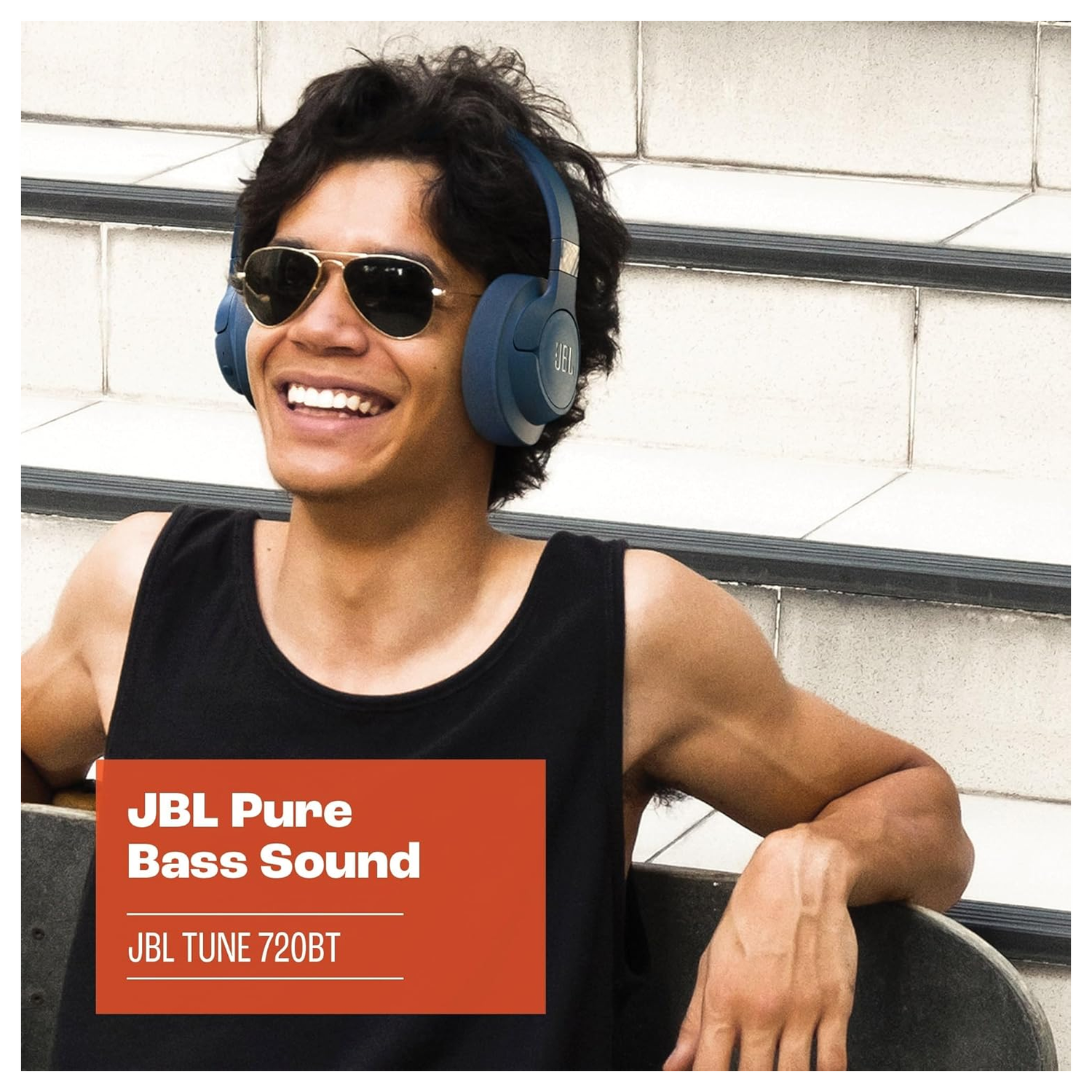 JBL Tune 720BT Draadloze Bluetooth Over-Ear Koptelefoon met 76u Batterij Blauw afbeelding 6