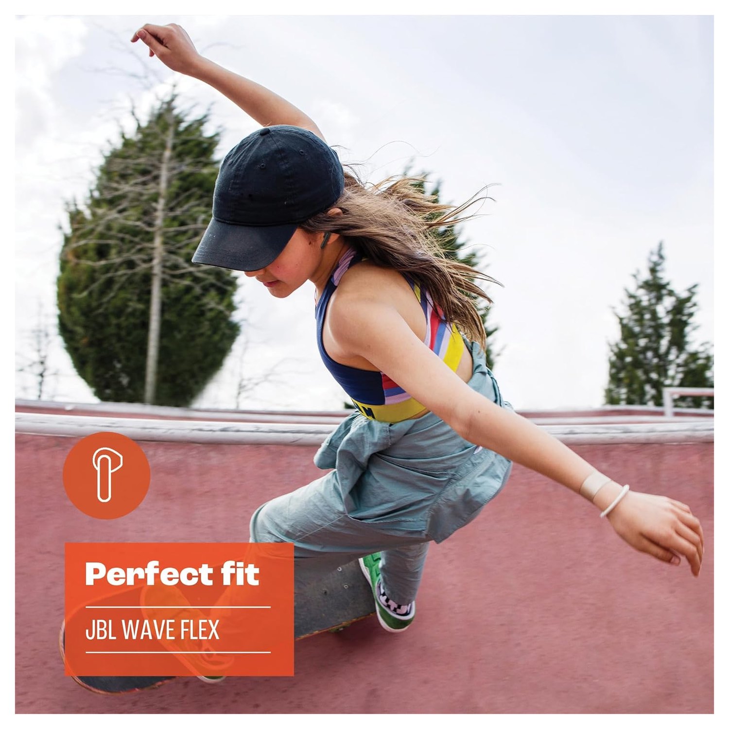 JBL Wave Flex Draadloze Bluetooth In-Ear Oordopjes met JBL Deep Bass Sound Wit afbeelding 6