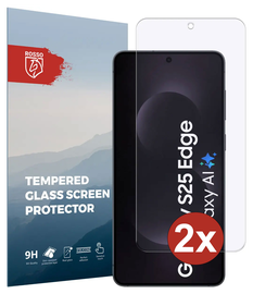 Rosso Samsung Galaxy S25 Edge 9H Tempered Glass 2-pack