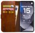 Rosso Element Xiaomi Redmi Note 15 Hoesje Book Case Wallet Bruin afbeelding 1