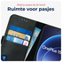 Rosso Deluxe OnePlus 15 Hoesje Echt Leer Book Case Zwart afbeelding 5