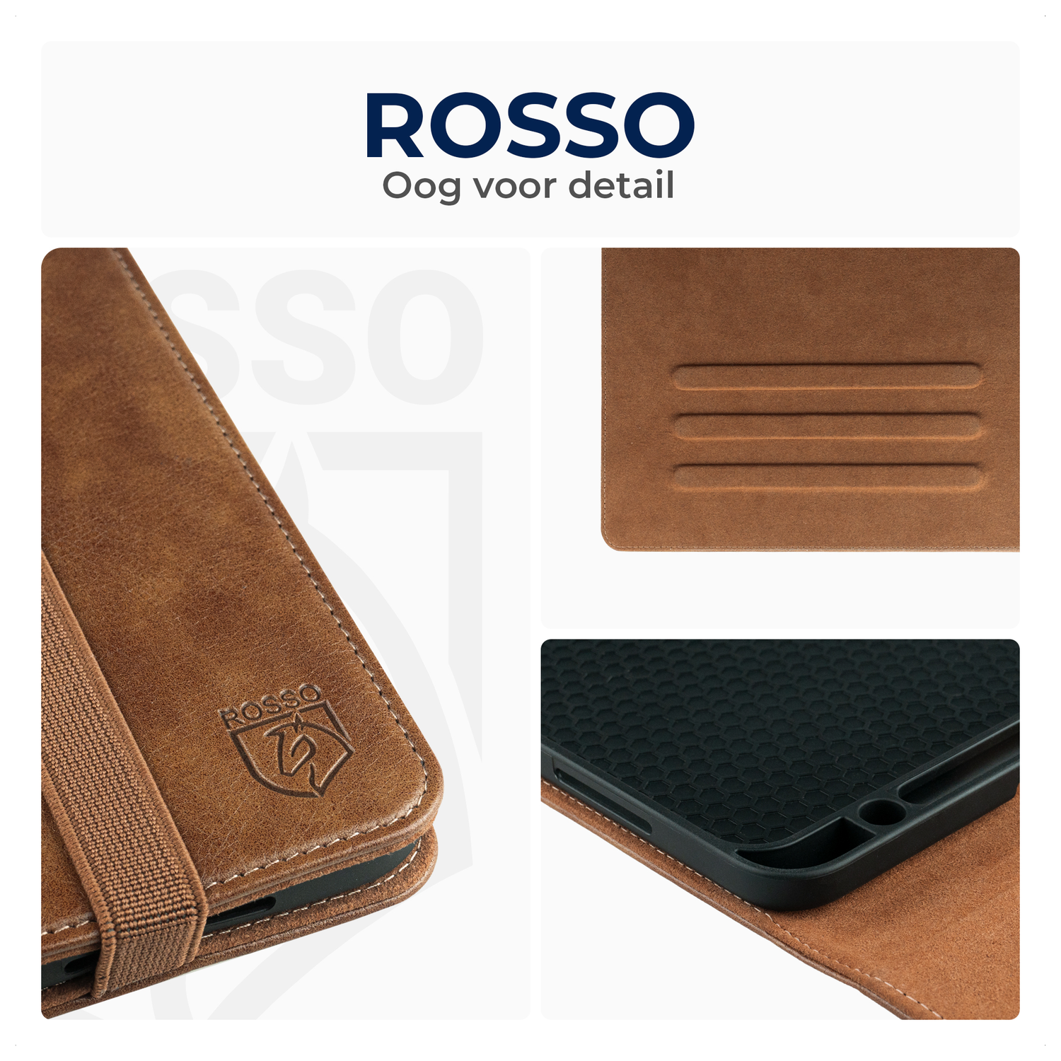 Rosso Element Samsung Galaxy Tab S11 Hoes Book Case Bruin afbeelding 6