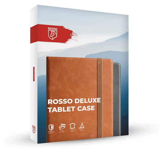 Rosso Deluxe Samsung Galaxy Tab S11 Hoes Book Case Echt Leer Bruin afbeelding 9