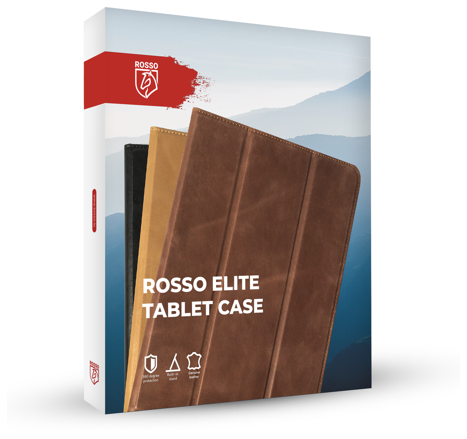 Rosso Elite Samsung Galaxy Tab S11 Hoes 2-in-1 Echt Leer Book Case Zwart afbeelding 8