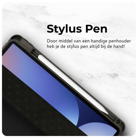 Rosso Elite Samsung Galaxy Tab S11 Hoes 2-in-1 Echt Leer Book Case Zwart afbeelding 3